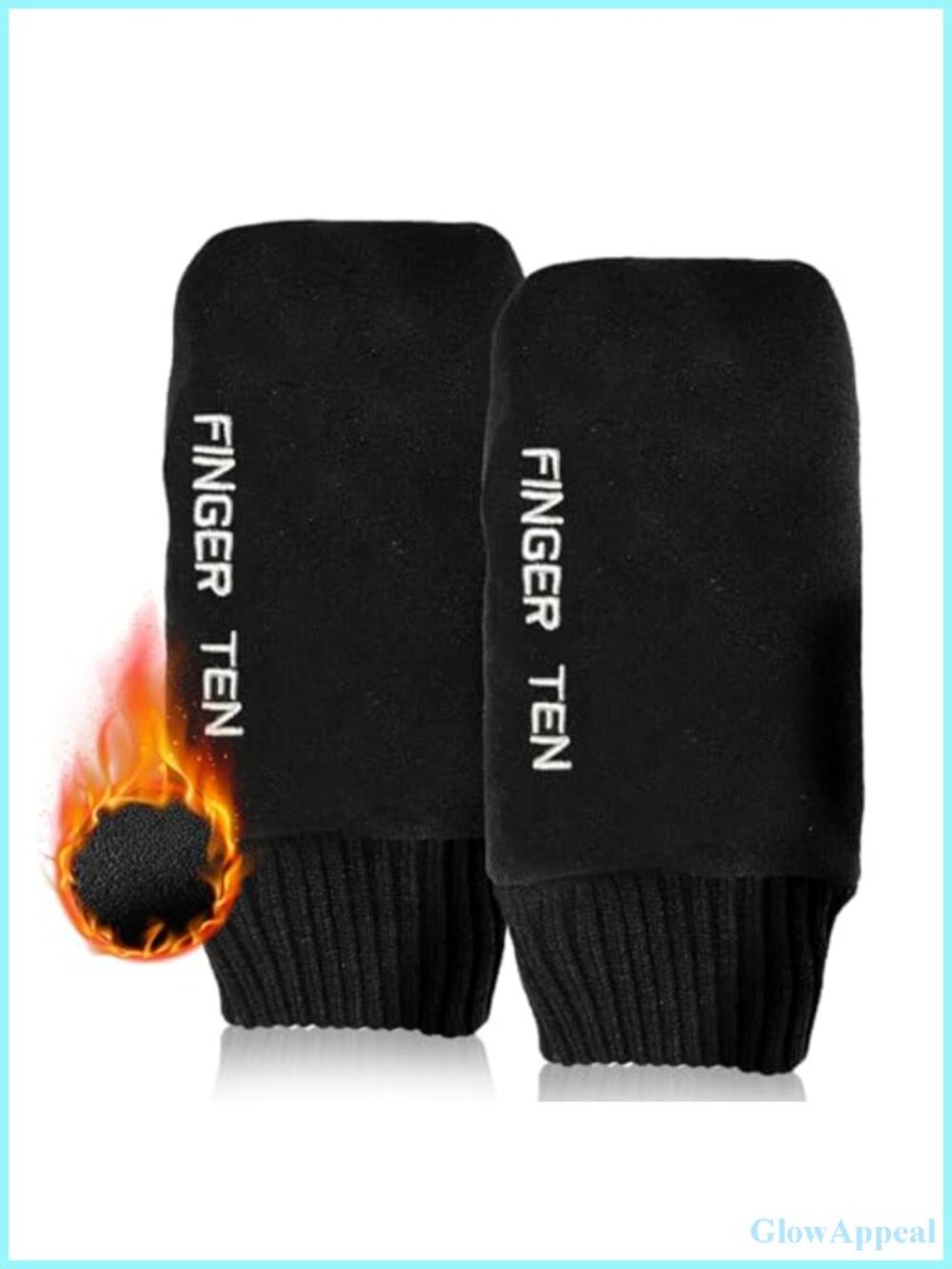 Winter Golf Mittens for Men Windproof Thermal Fleece Pair